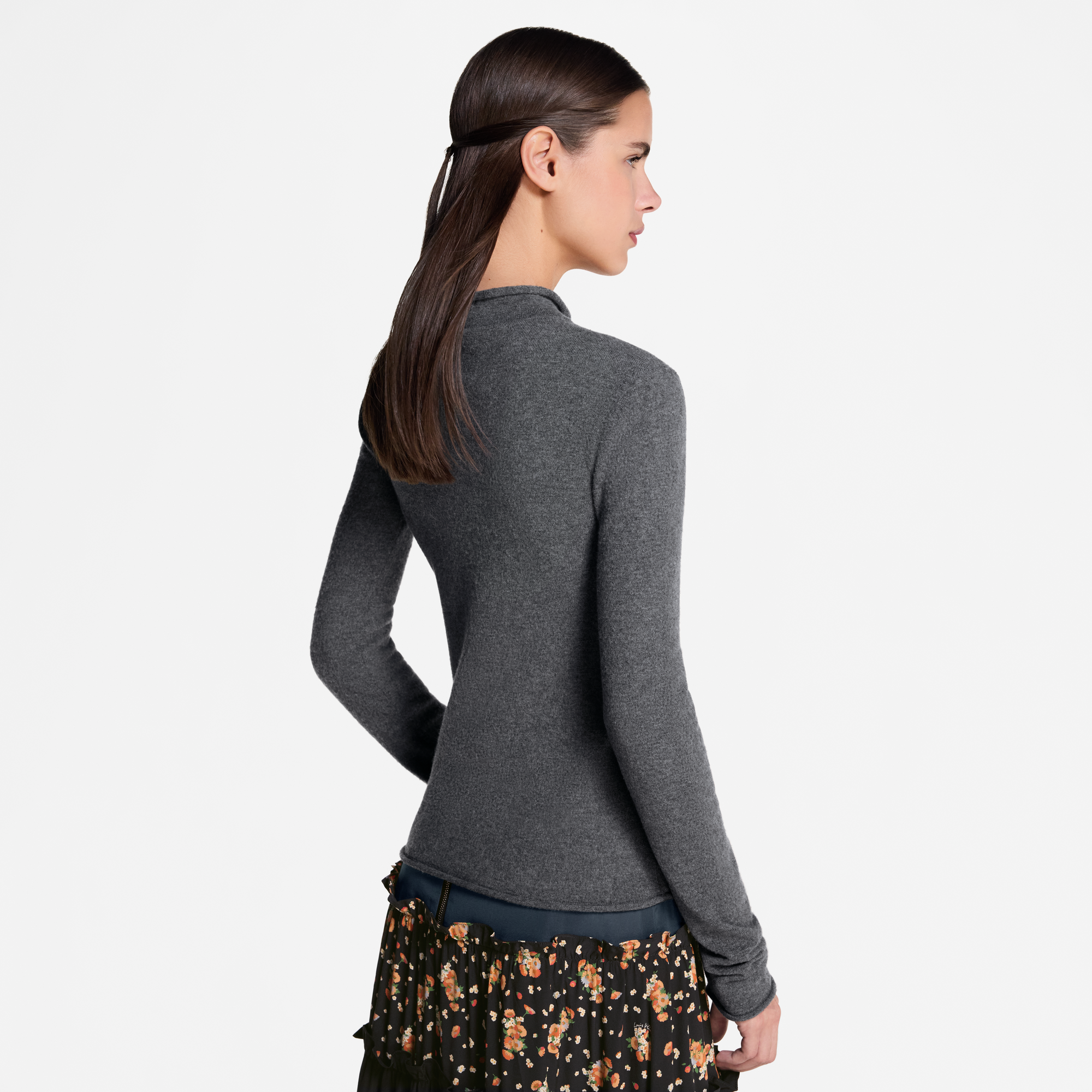 Pullover mit gebürstetem Design und Signatur  Damen Ready to Wear Strick | LOUIS VUITTON (Zoom)